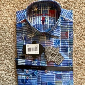 Brand new with tags! Mens Visconti Black Dress Shirt